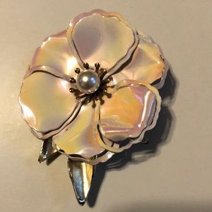 Peach Brooch